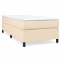 vidaXL Boxspringbett Creme 90x190 cm Stoff vidaXL Boxspringbett Creme 90x190 cm Stoff