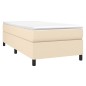 vidaXL Boxspringbett Creme 90x190 cm Stoff vidaXL Boxspringbett Creme 90x190 cm Stoff