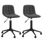 Esszimmerstühle 2 Stk. Drehbar Schwarz Samt Esszimmerstühle 2 Stk. Drehbar Schwarz Samt