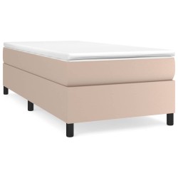vidaXL Boxspringbett Cappuccino-Braun 90x190 cm Kunstleder