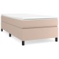 vidaXL Boxspringbett Cappuccino-Braun 90x190 cm Kunstleder vidaXL Boxspringbett Cappuccino-Braun 90x190 cm Kunstleder