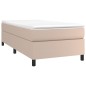vidaXL Boxspringbett Cappuccino-Braun 90x190 cm Kunstleder vidaXL Boxspringbett Cappuccino-Braun 90x190 cm Kunstleder