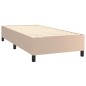 vidaXL Boxspringbett Cappuccino-Braun 90x190 cm Kunstleder vidaXL Boxspringbett Cappuccino-Braun 90x190 cm Kunstleder