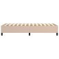 vidaXL Boxspringbett Cappuccino-Braun 90x190 cm Kunstleder vidaXL Boxspringbett Cappuccino-Braun 90x190 cm Kunstleder