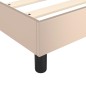 vidaXL Boxspringbett Cappuccino-Braun 90x190 cm Kunstleder vidaXL Boxspringbett Cappuccino-Braun 90x190 cm Kunstleder