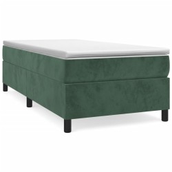 vidaXL Bettgestell Dunkelgrün 90x190 cm Samt