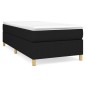 vidaXL Boxspringbett Schwarz 90x190 cm Stoff vidaXL Boxspringbett Schwarz 90x190 cm Stoff