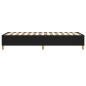 vidaXL Boxspringbett Schwarz 90x190 cm Stoff vidaXL Boxspringbett Schwarz 90x190 cm Stoff