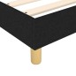 vidaXL Boxspringbett Schwarz 90x190 cm Stoff vidaXL Boxspringbett Schwarz 90x190 cm Stoff
