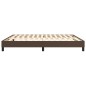 vidaXL Boxspringbett Braun 180x200 cm Kunstleder vidaXL Boxspringbett Braun 180x200 cm Kunstleder
