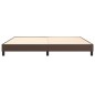 vidaXL Boxspringbett Braun 200x200 cm Kunstleder vidaXL Boxspringbett Braun 200x200 cm Kunstleder
