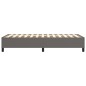 vidaXL Boxspringbett Grau 90x190 cm Kunstleder vidaXL Boxspringbett Grau 90x190 cm Kunstleder