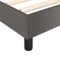 vidaXL Boxspringbett Grau 90x190 cm Kunstleder vidaXL Boxspringbett Grau 90x190 cm Kunstleder