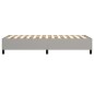 vidaXL Boxspringbett Hellgrau 90x190 cm Stoff vidaXL Boxspringbett Hellgrau 90x190 cm Stoff