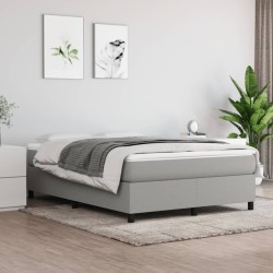 vidaXL Bettgestell Hellgrau 140x200 cm Stoff
