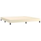 vidaXL Boxspringbett Creme 200x200 cm Kunstleder vidaXL Boxspringbett Creme 200x200 cm Kunstleder