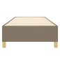 vidaXL Boxspringbett Taupe 100x200 cm Stoff vidaXL Boxspringbett Taupe 100x200 cm Stoff