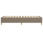vidaXL Boxspringbett Taupe 100x200 cm Stoff vidaXL Boxspringbett Taupe 100x200 cm Stoff