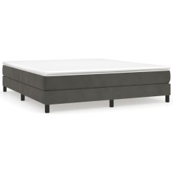 vidaXL Bettgestell Dunkelgrau 180×200 cm Samt