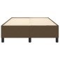 vidaXL Boxspringbett Dunkelbraun 120x200 cm Stoff vidaXL Boxspringbett Dunkelbraun 120x200 cm Stoff