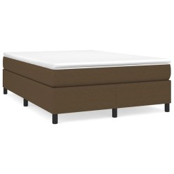 vidaXL Bettgestell Dunkelbraun 140x190 cm Stoff