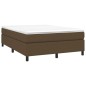 vidaXL Bettgestell Dunkelbraun 140x190 cm Stoff vidaXL Bettgestell Dunkelbraun 140x190 cm Stoff