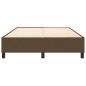 vidaXL Bettgestell Dunkelbraun 140x190 cm Stoff vidaXL Bettgestell Dunkelbraun 140x190 cm Stoff
