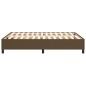 vidaXL Bettgestell Dunkelbraun 140x190 cm Stoff vidaXL Bettgestell Dunkelbraun 140x190 cm Stoff