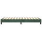 vidaXL Boxspringbett Dunkelgrün 100x200 cm Samt vidaXL Boxspringbett Dunkelgrün 100x200 cm Samt