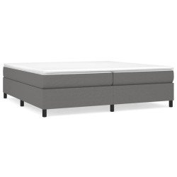 vidaXL Boxspringbett Dunkelgrau 200x200 cm Stoff