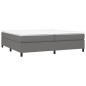 vidaXL Boxspringbett Dunkelgrau 200x200 cm Stoff vidaXL Boxspringbett Dunkelgrau 200x200 cm Stoff