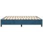 vidaXL Boxspringbett Dunkelblau 180x200 cm Samt vidaXL Boxspringbett Dunkelblau 180x200 cm Samt