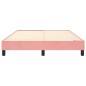 vidaXL Boxspringbett Rosa 140x190 cm Samt