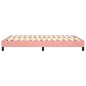 vidaXL Boxspringbett Rosa 140x190 cm Samt