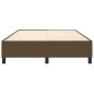 vidaXL Boxspringbett Dunkelbraun 140x200 cm Stoff vidaXL Boxspringbett Dunkelbraun 140x200 cm Stoff
