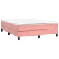 vidaXL Boxspringbett Rosa 140x200 cm Samt vidaXL Boxspringbett Rosa 140x200 cm Samt