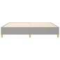 vidaXL Boxspringbett Hellgrau 200x200 cm Stoff vidaXL Boxspringbett Hellgrau 200x200 cm Stoff