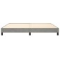 vidaXL Boxspringbett Hellgrau 200x200 cm Samt vidaXL Boxspringbett Hellgrau 200x200 cm Samt