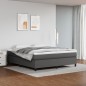 vidaXL Bettgestell Grau 160x200 cm Kunstleder vidaXL Bettgestell Grau 160x200 cm Kunstleder