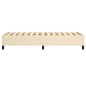 vidaXL Boxspringbett Creme 80x200 cm Stoff vidaXL Boxspringbett Creme 80x200 cm Stoff