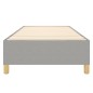 vidaXL Boxspringbett Hellgrau 100x200 cm Stoff vidaXL Boxspringbett Hellgrau 100x200 cm Stoff