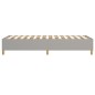 vidaXL Boxspringbett Hellgrau 100x200 cm Stoff vidaXL Boxspringbett Hellgrau 100x200 cm Stoff