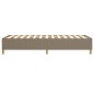vidaXL Boxspringbett Taupe 80x200 cm Stoff vidaXL Boxspringbett Taupe 80x200 cm Stoff
