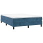 vidaXL Boxspringbett Dunkelblau 140x200 cm Samt vidaXL Boxspringbett Dunkelblau 140x200 cm Samt