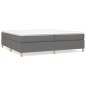 vidaXL Boxspringbett Dunkelgrau 200x200 cm Stoff vidaXL Boxspringbett Dunkelgrau 200x200 cm Stoff