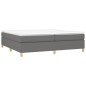 vidaXL Boxspringbett Dunkelgrau 200x200 cm Stoff vidaXL Boxspringbett Dunkelgrau 200x200 cm Stoff