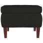 vidaXL Schaukelsessel und Hocker mit Holzbeinen Schwarz Samt vidaXL Schaukelsessel und Hocker mit Holzbeinen Schwarz Samt