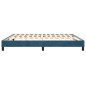 vidaXL Boxspringbett Dunkelblau 160x200 cm Samt