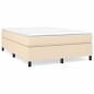 vidaXL Boxspringbett Creme 140x200 cm Stoff vidaXL Boxspringbett Creme 140x200 cm Stoff