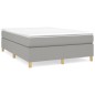 vidaXL Bettgestell ohne Matratze Hellgrau 140x200 cm Stoff vidaXL Bettgestell ohne Matratze Hellgrau 140x200 cm Stoff